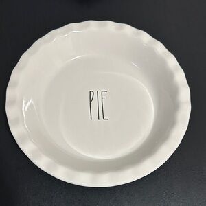 Rae Dunn White Pie Plate